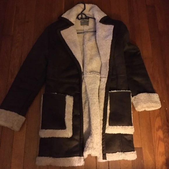 ASOS faux suede fleece lined coat - Picture 2 of 5